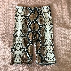 Nasty Gal Snakeskin Biker Shorts